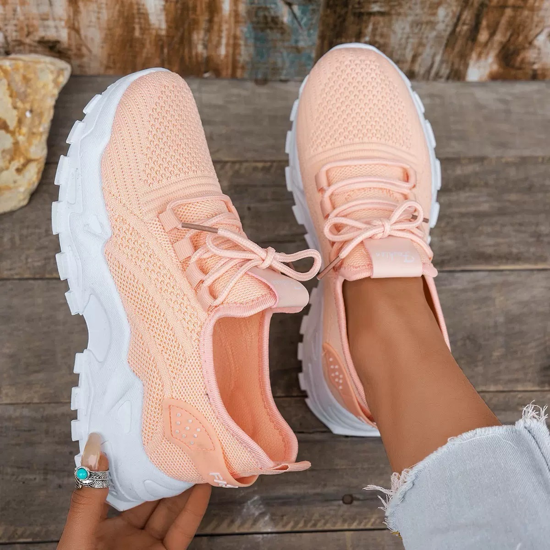 Luna | Damen Sneaker mit dicker Sohle, Lace-up