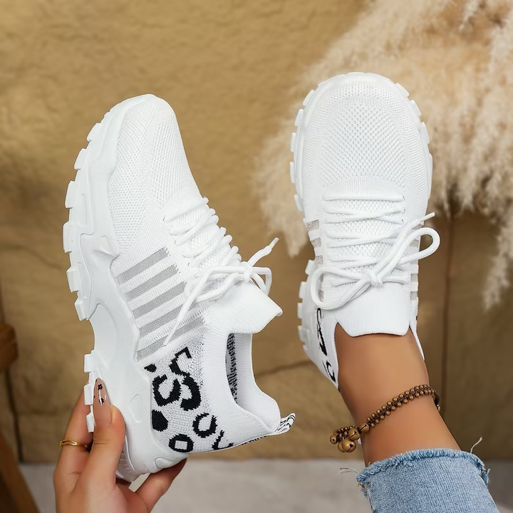 Luna | Damen Sneaker mit dicker Sohle, Lace-up