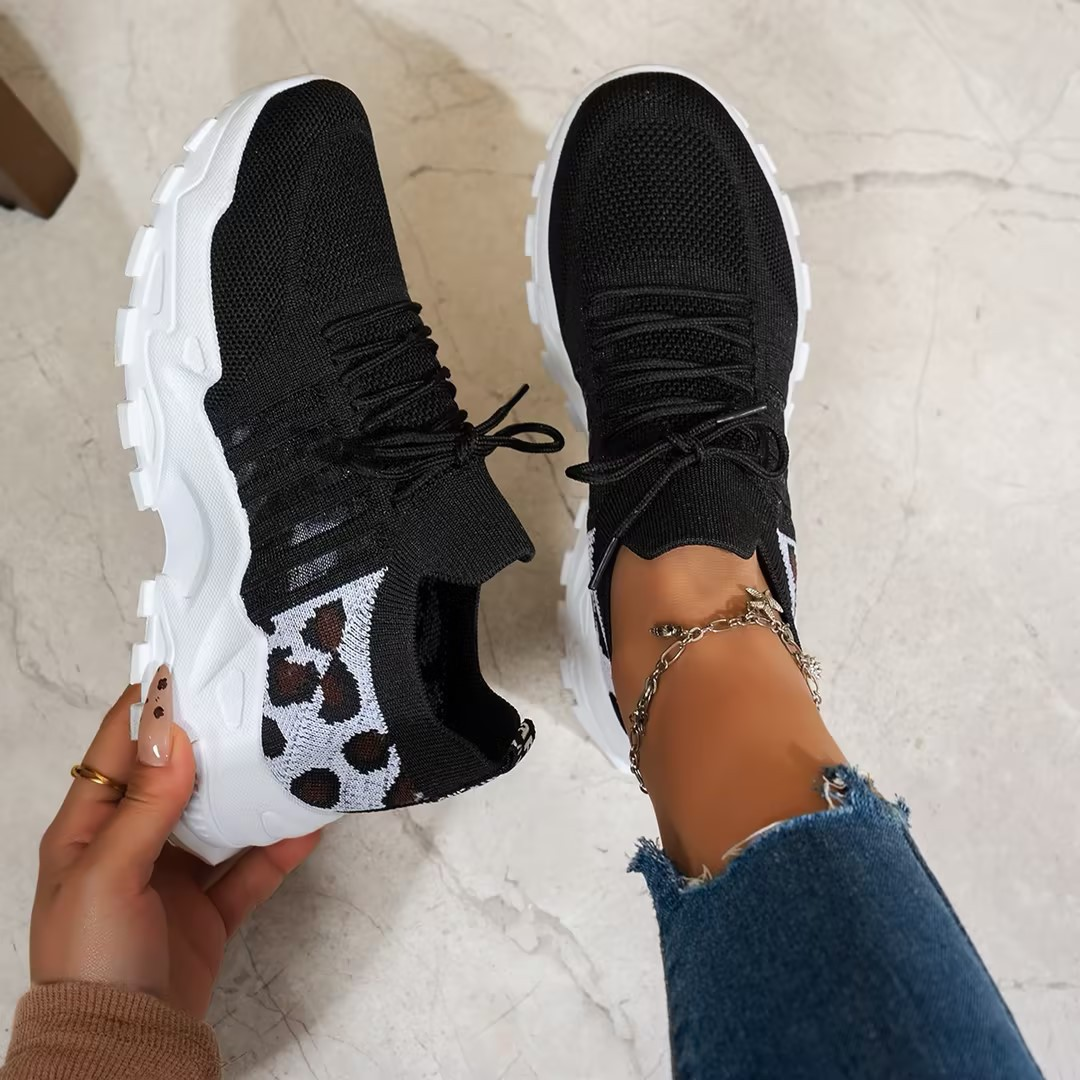 Luna | Damen Sneaker mit dicker Sohle, Lace-up