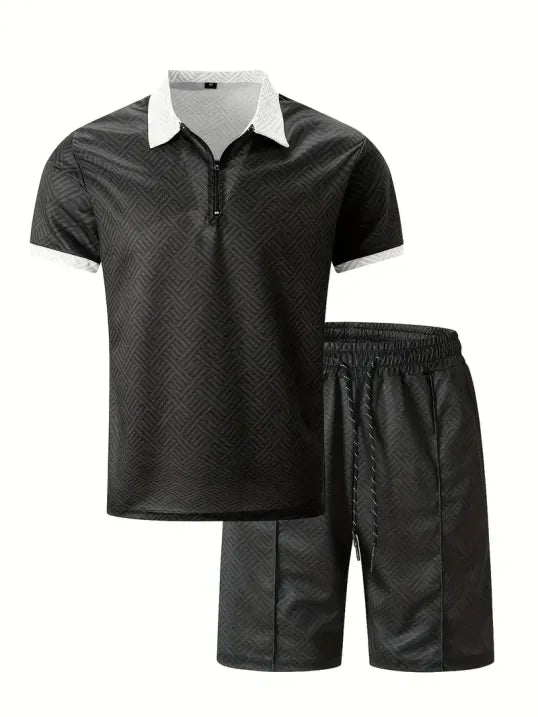 Carl | Herren Polo Set Kurzarm Shirt und Short Sommer Set
