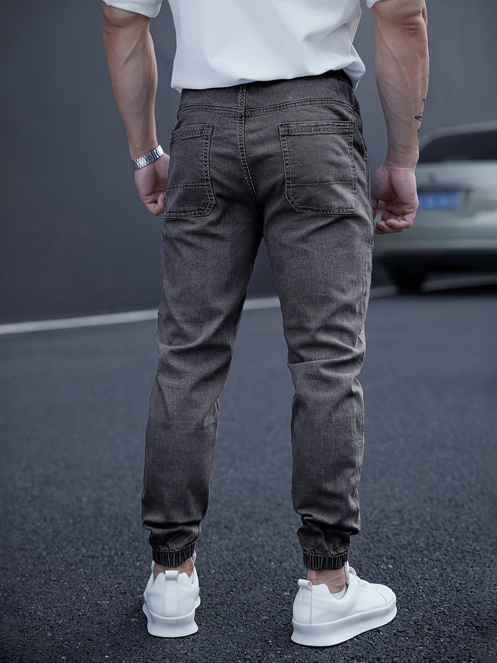 Albert | Herren Denim Jogger Jeans Elastischer Bund Slim Fit