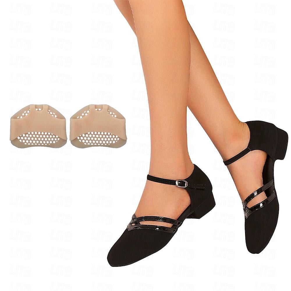 Sofia | Damen Tanzschuhe Flacher Absatz Knöchelriemen Wildleder