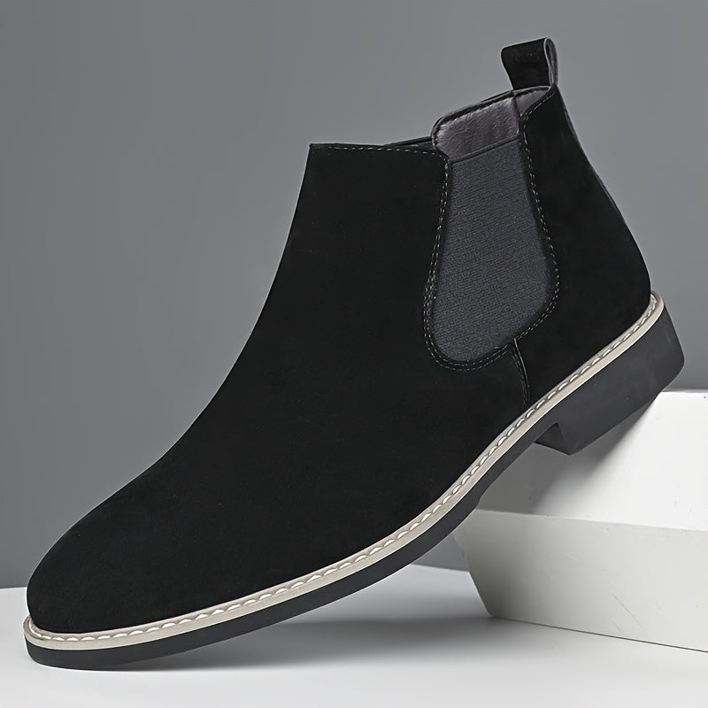Alaric | Herren Chelsea Stiefelette Schlupfstiefel - Black - Image 1