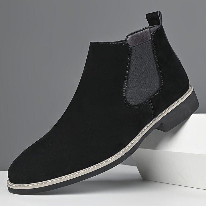 Alaric | Herren Chelsea Stiefelette Schlupfstiefel - Black - Image 1
