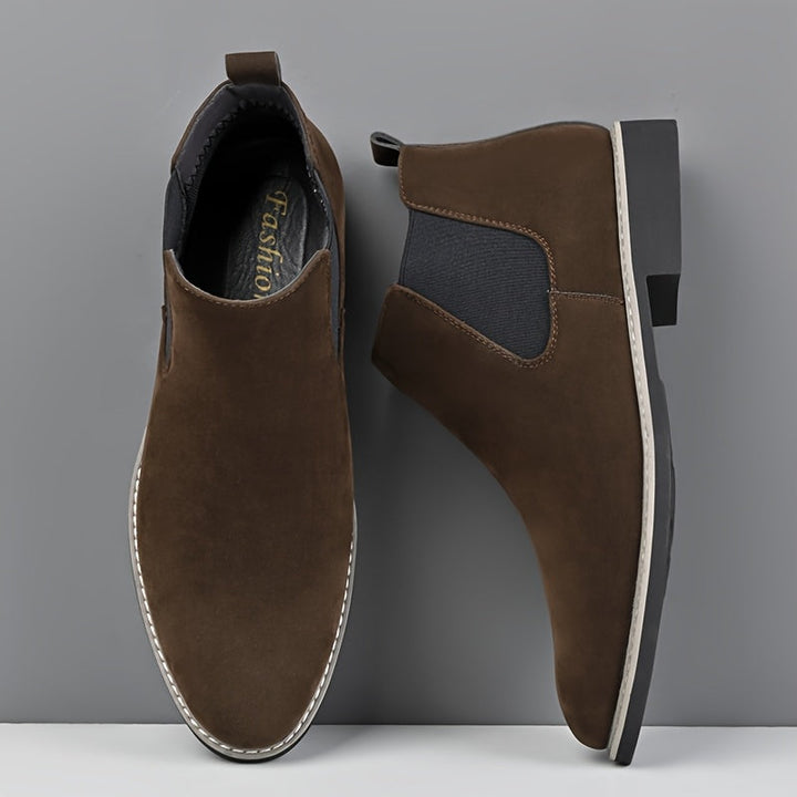 Alaric | Herren Chelsea Stiefelette Schlupfstiefel - Black - Image 3
