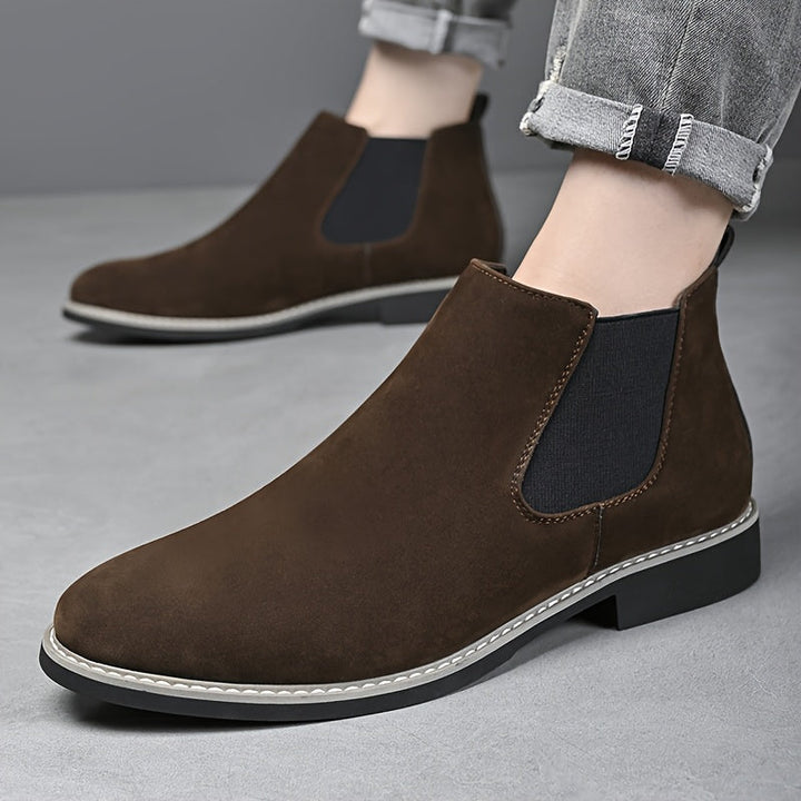 Alaric | Herren Chelsea Stiefelette Schlupfstiefel - Black - Image 4