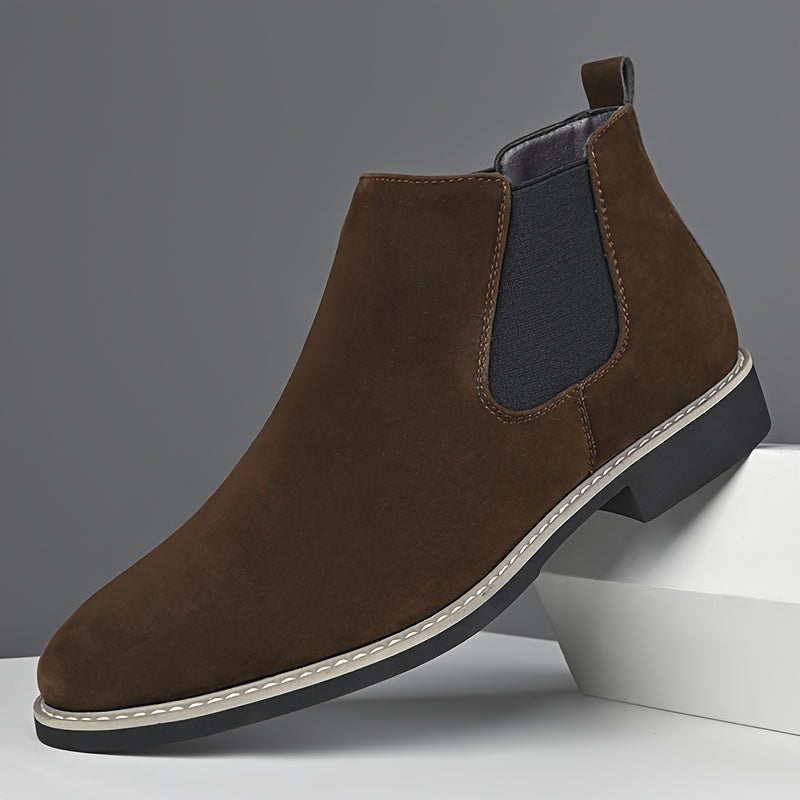 Alaric | Herren Chelsea Stiefelette Schlupfstiefel - Black - Image 6