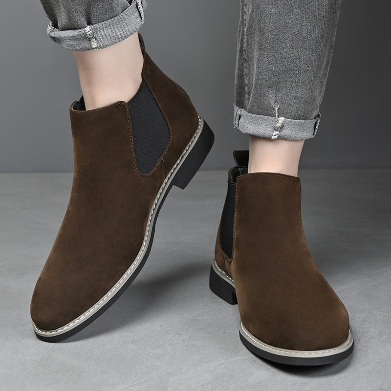 Alaric | Herren Chelsea Stiefelette Schlupfstiefel - Black - Image 7
