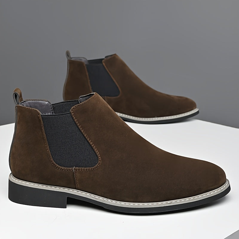 Alaric | Herren Chelsea Stiefelette Schlupfstiefel - Black - Image 9