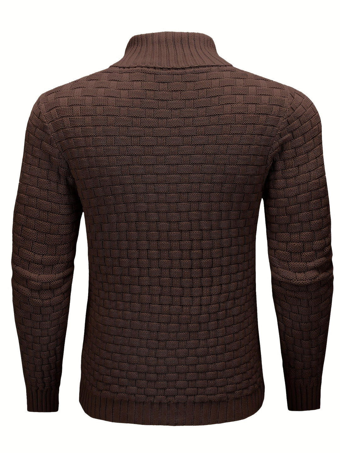 Aldric | Herren Strickpullover mit Schalkragen - Brown - Image 12