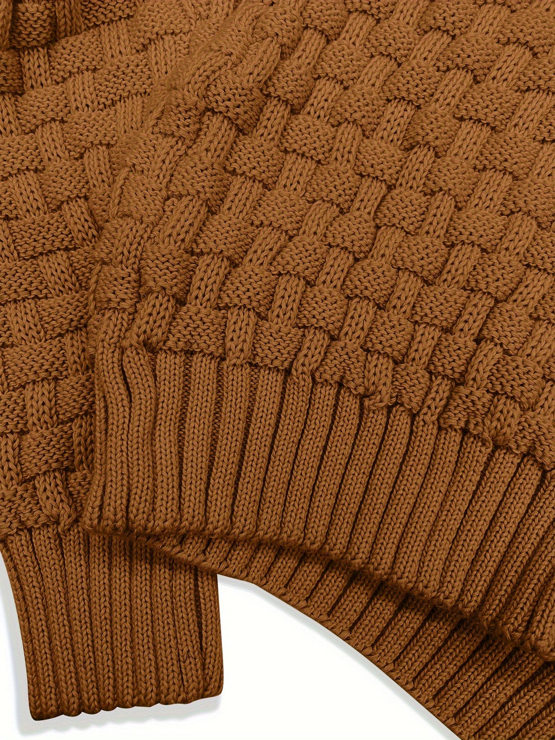 Aldric | Herren Strickpullover mit Schalkragen - Brown - Image 16