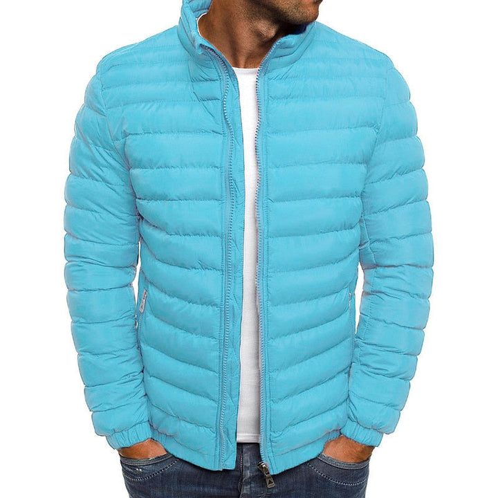 Aldwin | Herren Leichte Steppjacke Stehkragen - Turquoise - Image 1