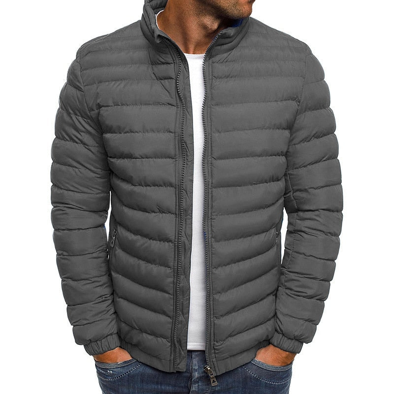 Aldwin | Herren Leichte Steppjacke Stehkragen - Turquoise - Image 3