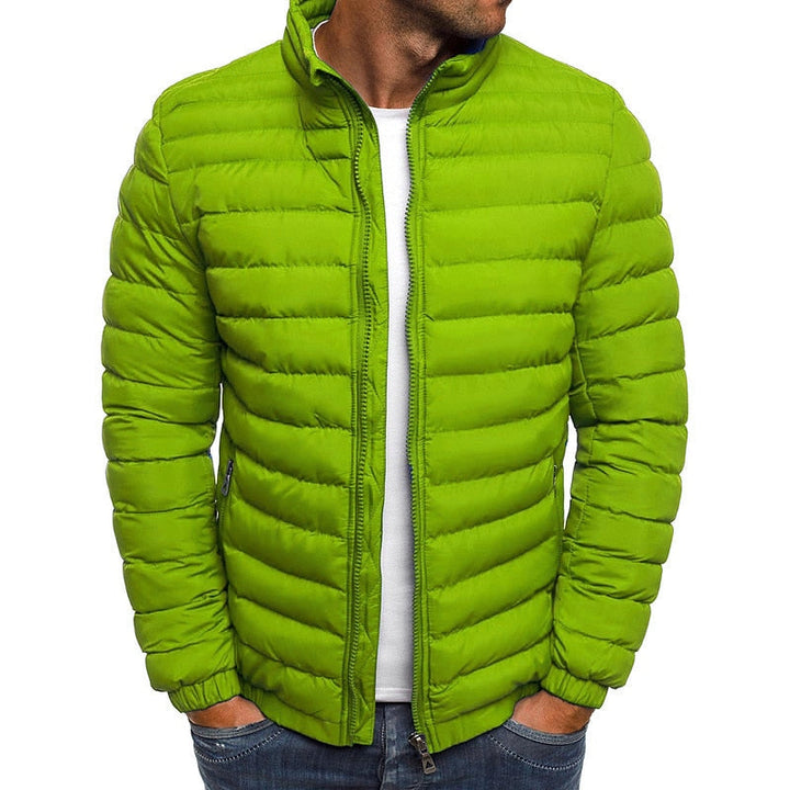 Aldwin | Herren Leichte Steppjacke Stehkragen - Turquoise - Image 4