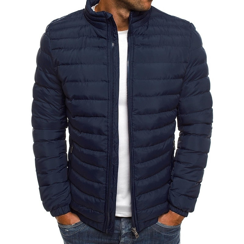 Aldwin | Herren Leichte Steppjacke Stehkragen - Turquoise - Image 5