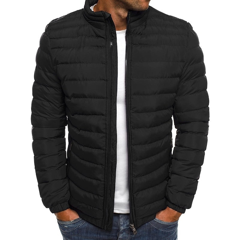 Aldwin | Herren Leichte Steppjacke Stehkragen - Turquoise - Image 6