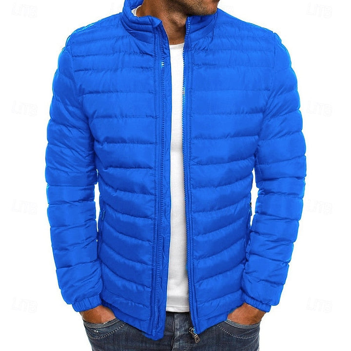 Aldwin | Herren Leichte Steppjacke Stehkragen - Turquoise - Image 7