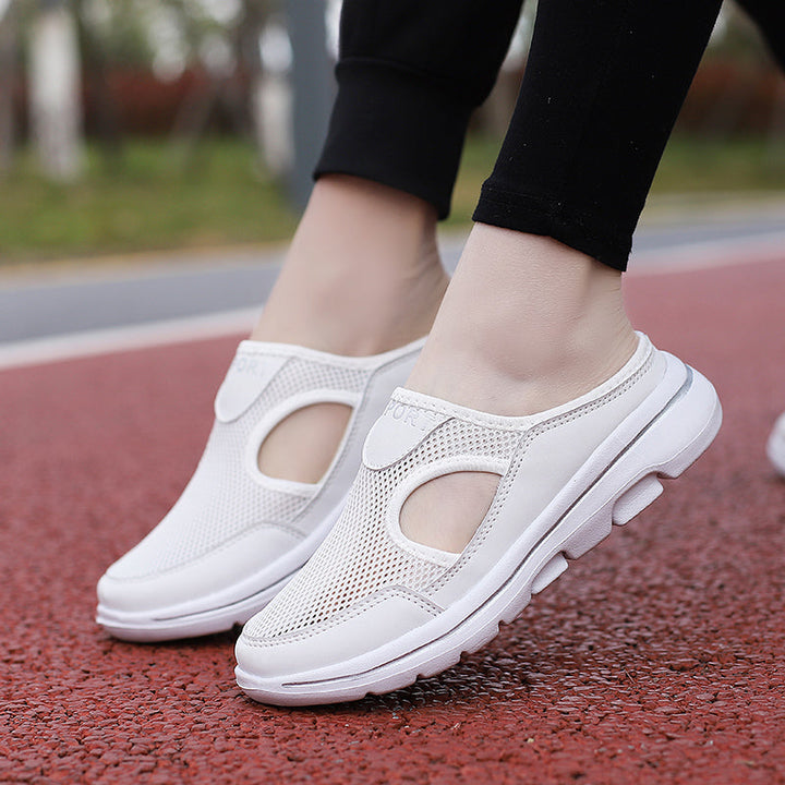 Luna | Damen Mesh Pantoletten Leichte Hausschuhe Outdoor Sommer