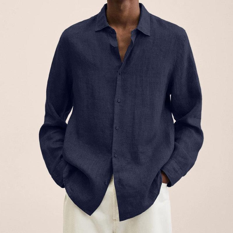 Amadeus | Damen Langarm Hemd Navy - Navy - Image 1