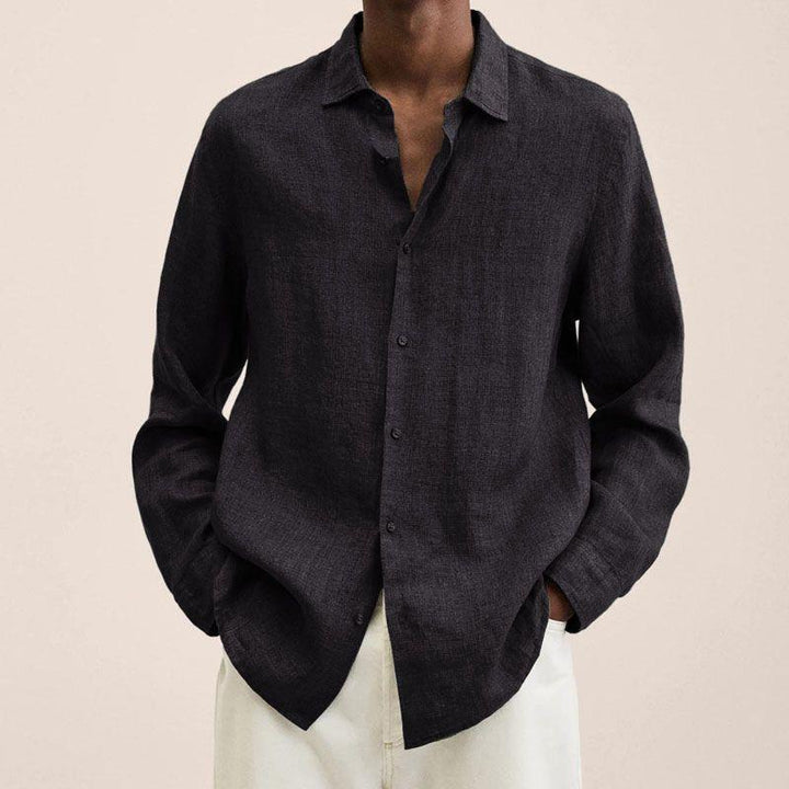 Amadeus | Damen Langarm Hemd Navy - Navy - Image 11