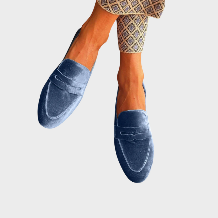 Araminta | Damen Slipper Loafer - Blue - Image 1