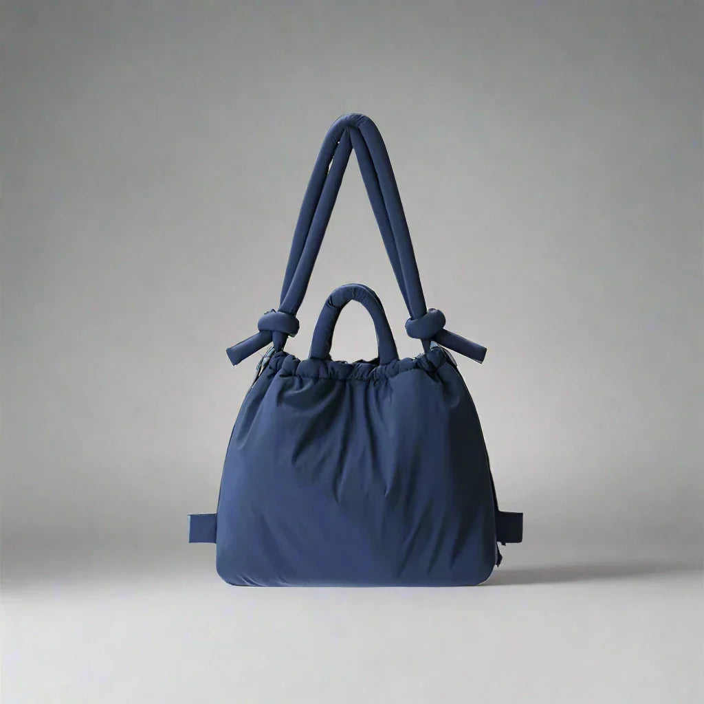 Astoria | Damen Gesteppte Puffer Handtasche - Beige - Image 13