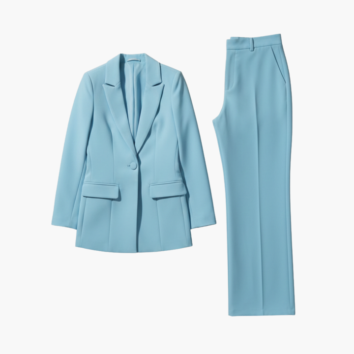 Aurelia | Damen Hellblau Hosenanzug Set - Light Blue - Image 1