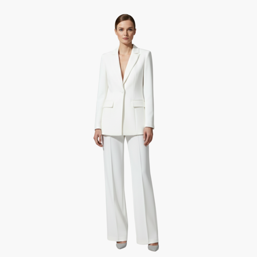 Aurelia | Damen Hellblau Hosenanzug Set - Light Blue - Image 11