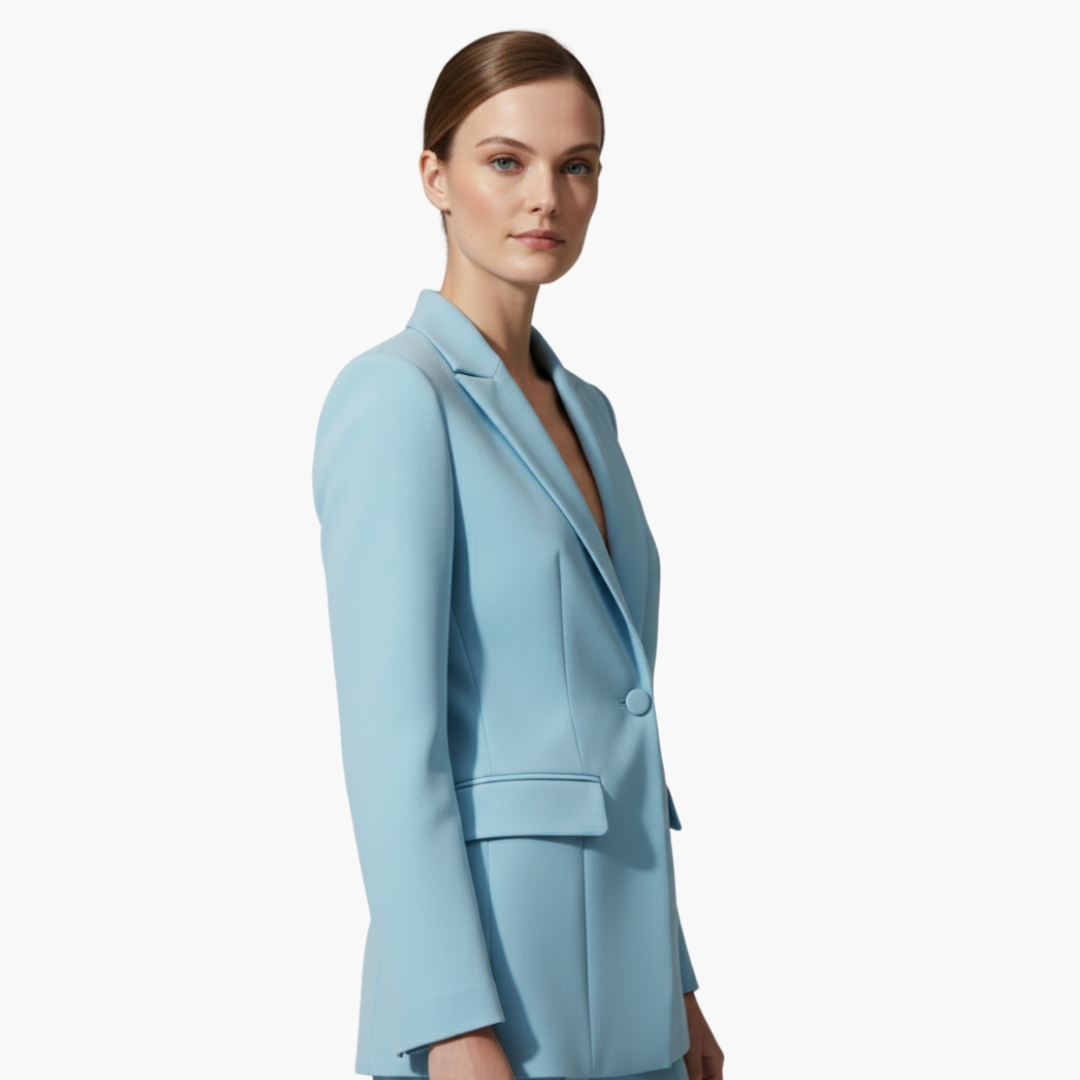 Aurelia | Damen Hellblau Hosenanzug Set - Light Blue - Image 5