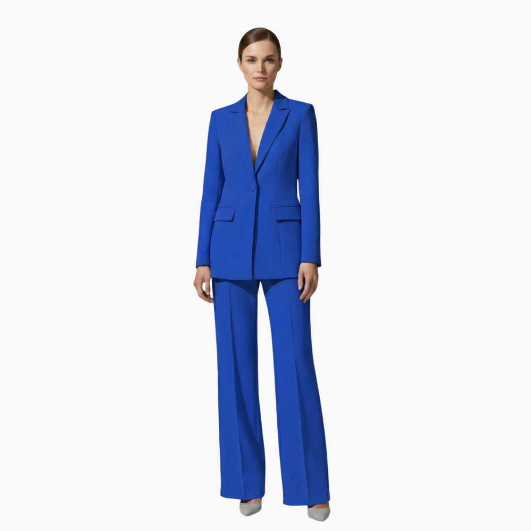 Aurelia | Damen Hellblau Hosenanzug Set - Light Blue - Image 7