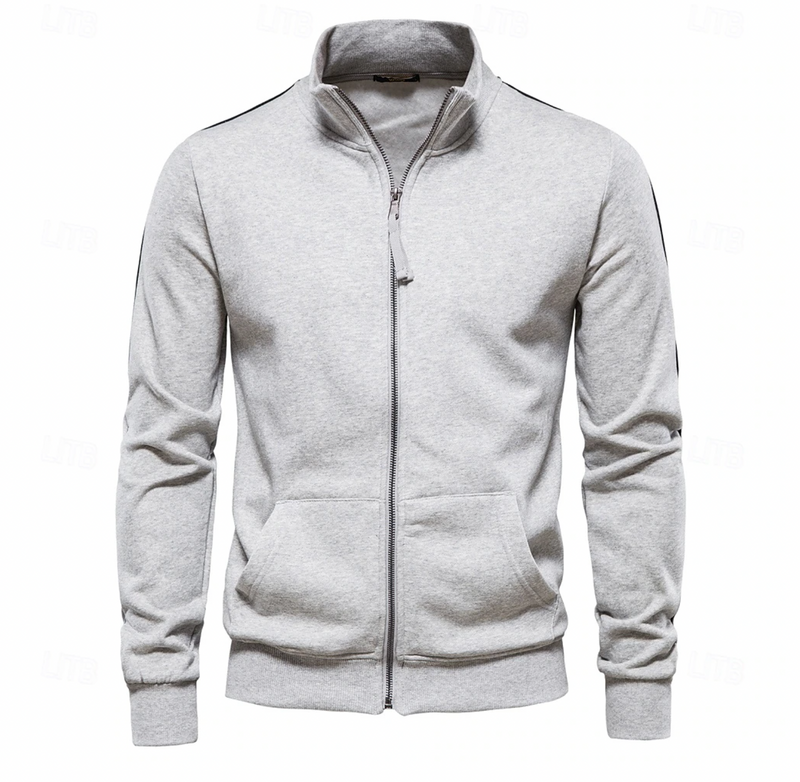 Aurelius | Herren Sweatjacke mit Stehkragen Navy - Navy - Image 2