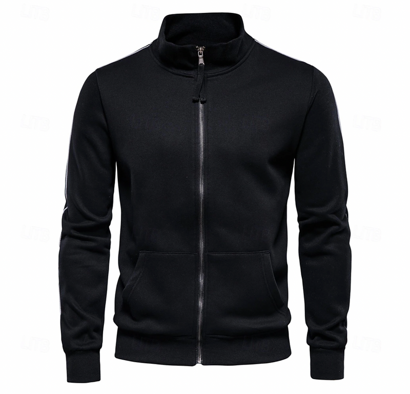 Aurelius | Herren Sweatjacke mit Stehkragen Navy - Navy - Image 3