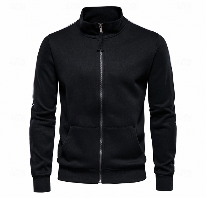 Aurelius | Herren Sweatjacke mit Stehkragen Navy - Navy - Image 3