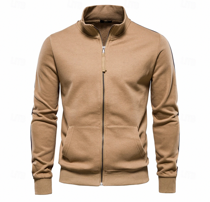 Aurelius | Herren Sweatjacke mit Stehkragen Navy - Navy - Image 4