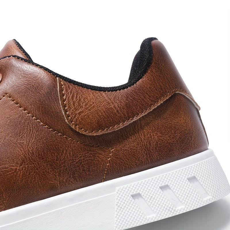 Rex | Herren Leder-Sneaker Low-Top Cupsole Casual