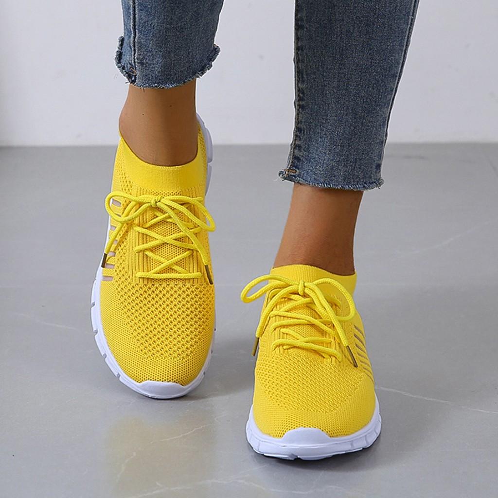 Kira | Damen Strick Sneaker Leichte Laufschuhe Freizeitschuhe