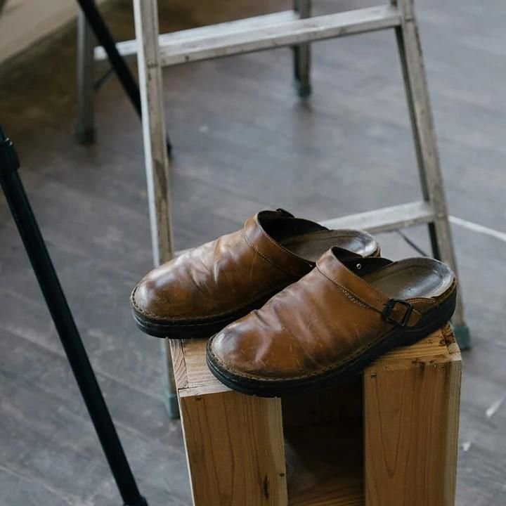 Bruno | Herren Clogs mit Schnalle Leder-Optik Hausschuhe