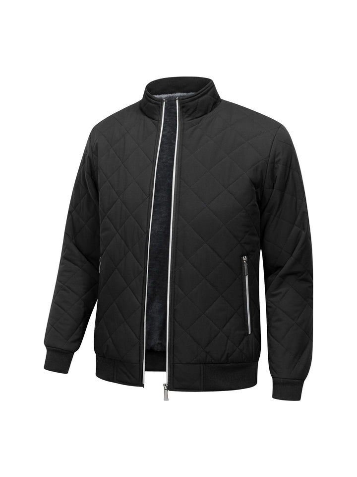 Baldfred | Herren Steppjacke mit Fleecefutter - Black - Image 3