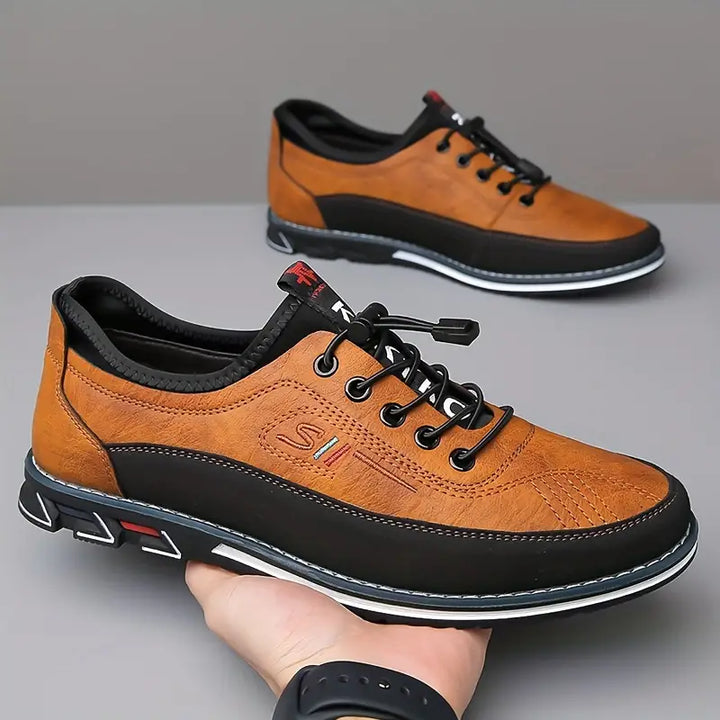 Lennox | Herren Schnürschuhe Cognac Casual Oxford Leder Herren