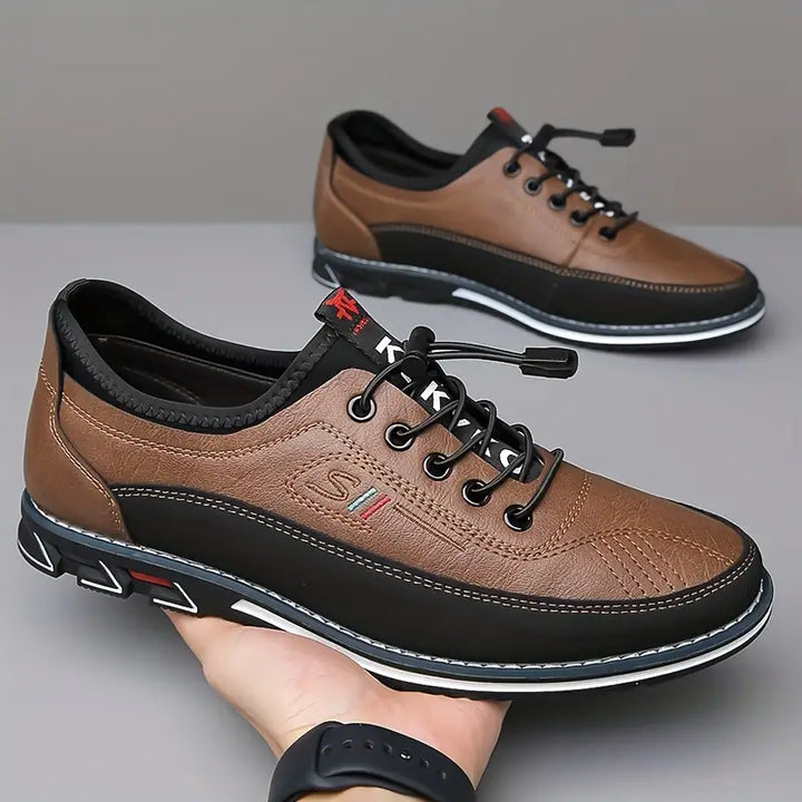 Lennox | Herren Schnürschuhe Cognac Casual Oxford Leder Herren