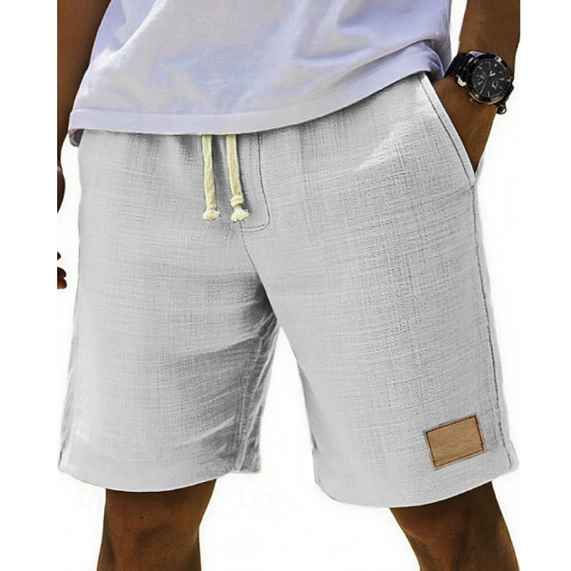 Bastian | Herren Bermuda Shorts mit Kordelzug - Light Grey - Image 1