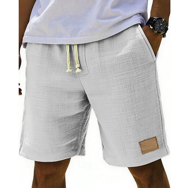 Bastian | Herren Bermuda Shorts mit Kordelzug - Light Grey - Image 1