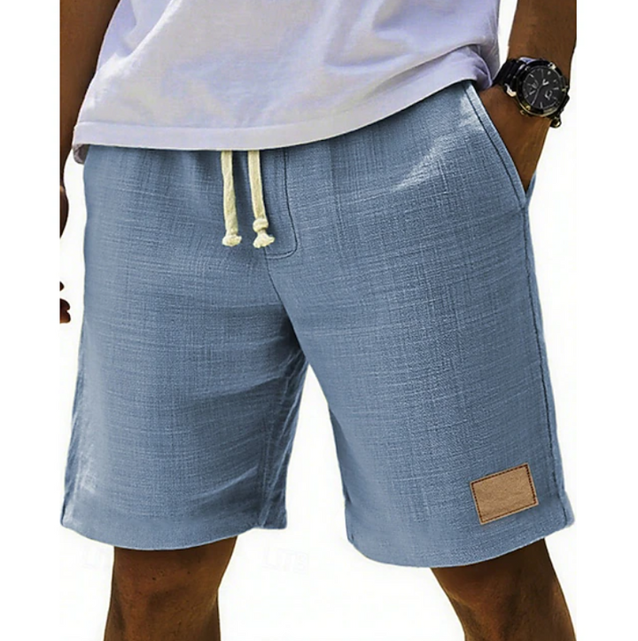 Bastian | Herren Bermuda Shorts mit Kordelzug - Light Grey - Image 4