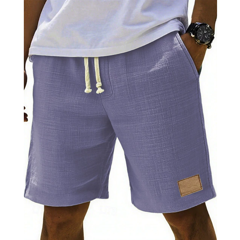 Bastian | Herren Bermuda Shorts mit Kordelzug - Light Grey - Image 6