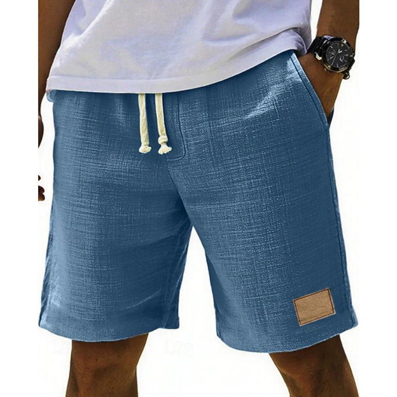 Bastian | Herren Bermuda Shorts mit Kordelzug - Light Grey - Image 9