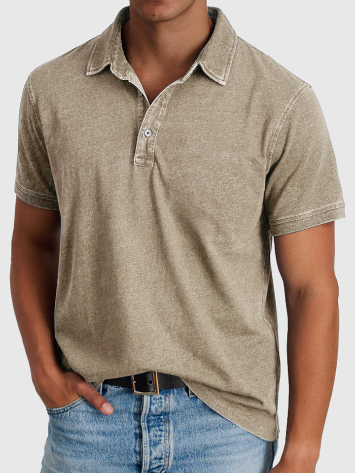 Bastian | Herren Kurzarm Poloshirt Regular Fit - Blue - Image 6