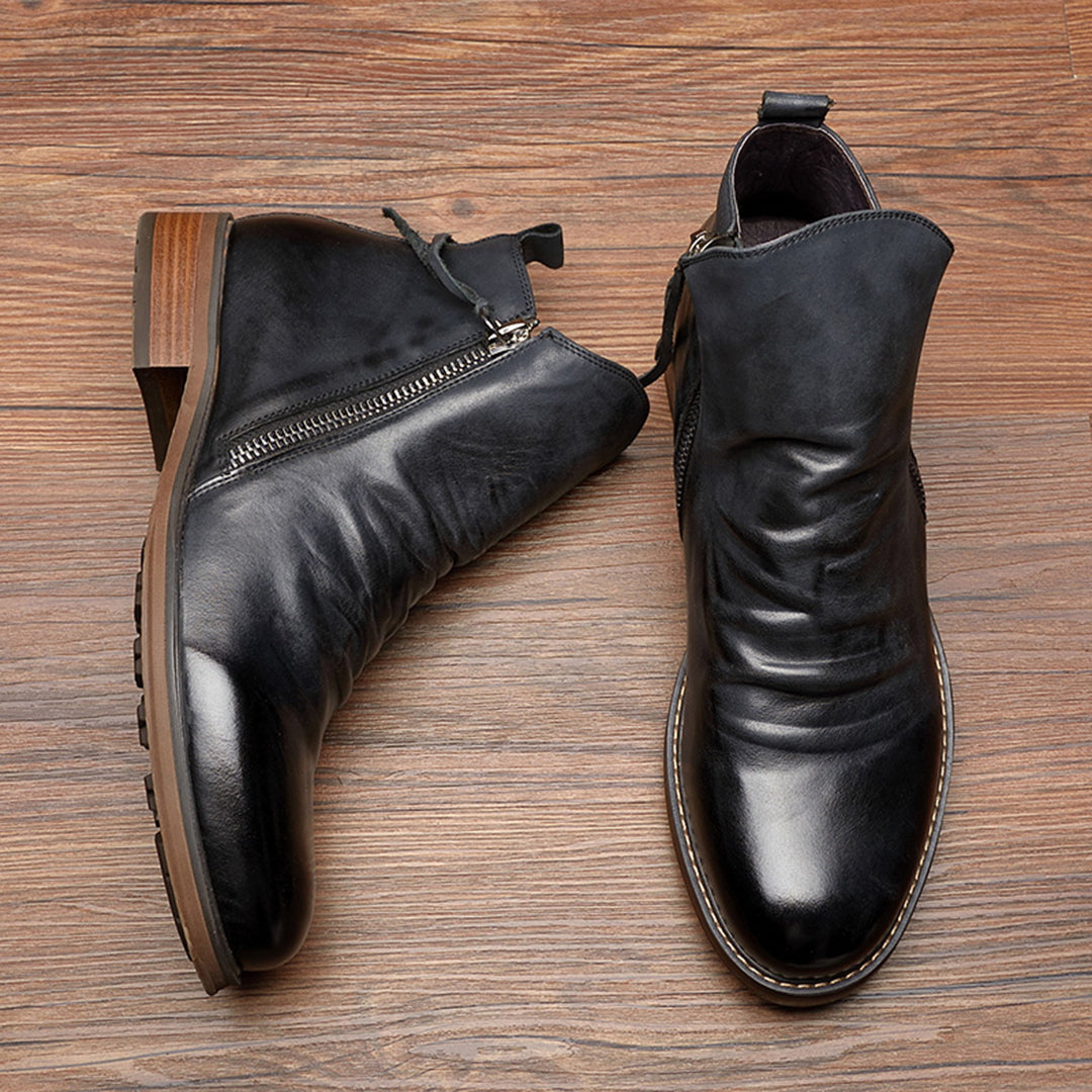 Bastian | Herren Stiefeletten mit Reißverschluss - Brown - Image 2