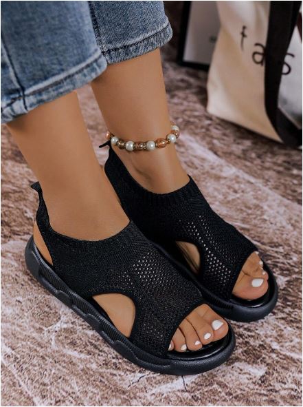 Dasera | Damen-Plateausandalen mit Klettverschluss