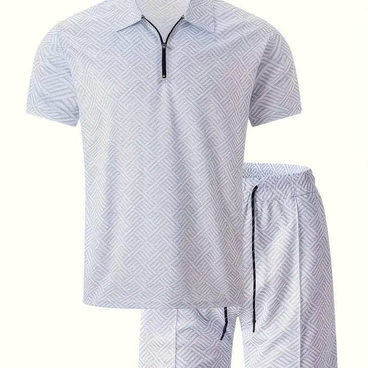 Carl | Herren Polo Set Kurzarm Shirt und Short Sommer Set