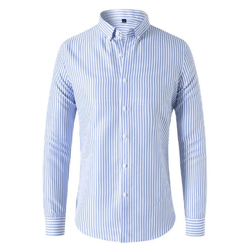 Benedikt | Herren Gestreiftes Langarmhemd - Striped - Image 3